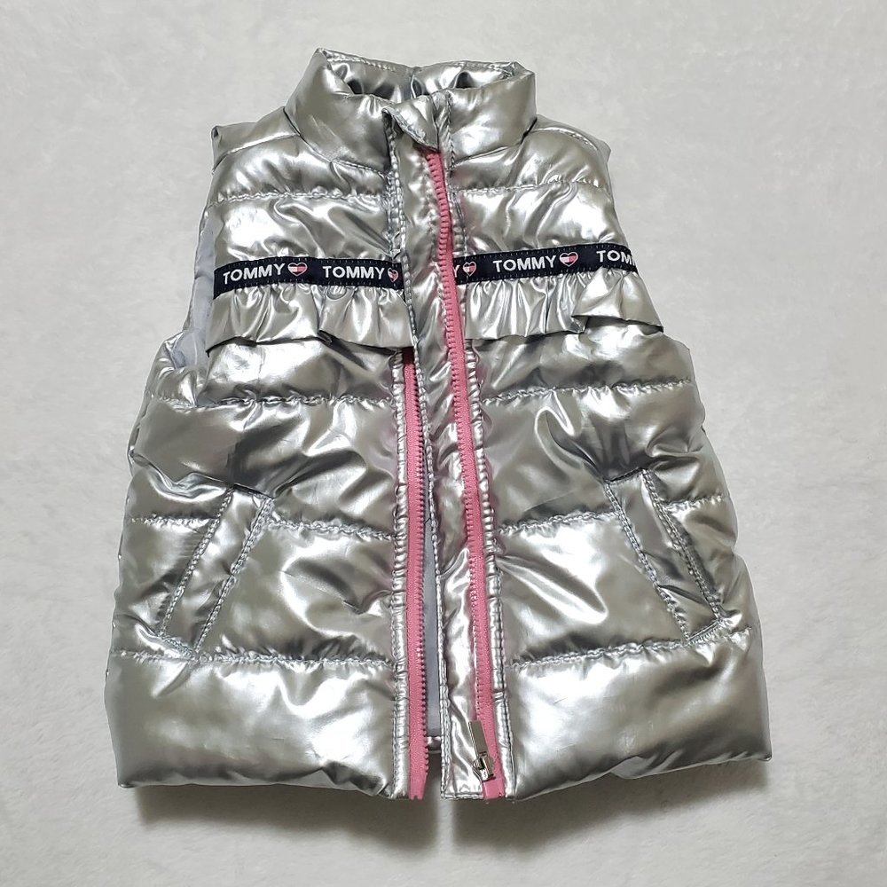 Tommy Hilfiger Silver Vest Toddler Girls size 12M